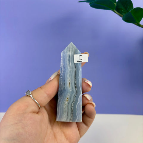 Blue Lace Agate Tower