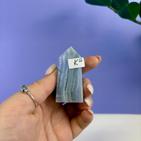 Blue Lace Agate Tower