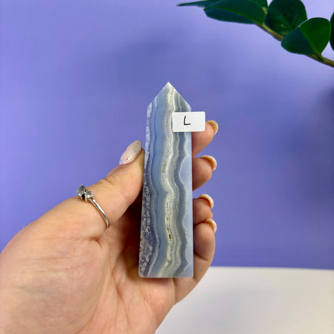 Blue Lace Agate Tower