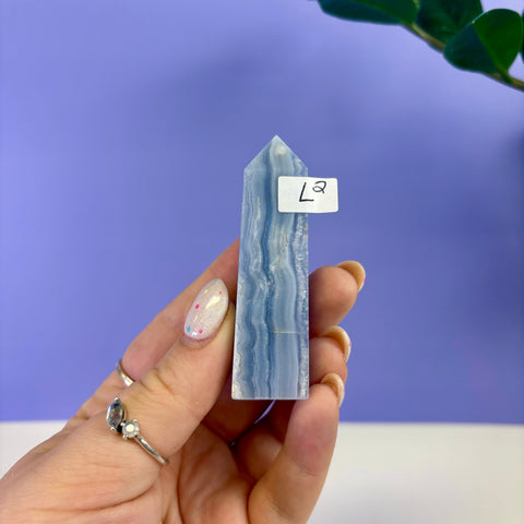 Blue Lace Agate Tower