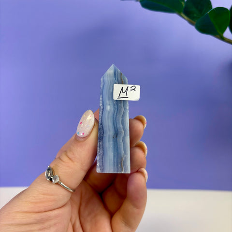 Blue Lace Agate Tower