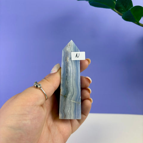 Blue Lace Agate Tower