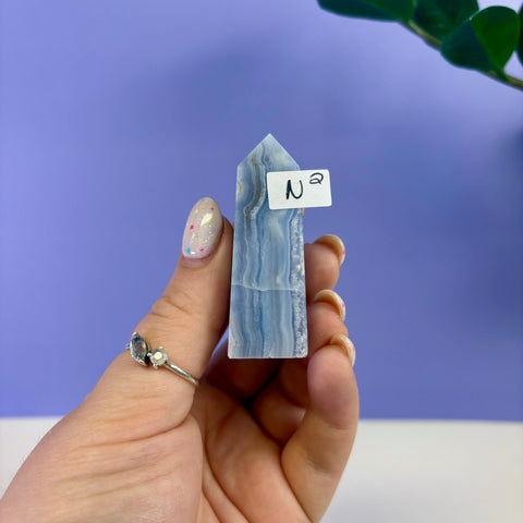 Blue Lace Agate Tower