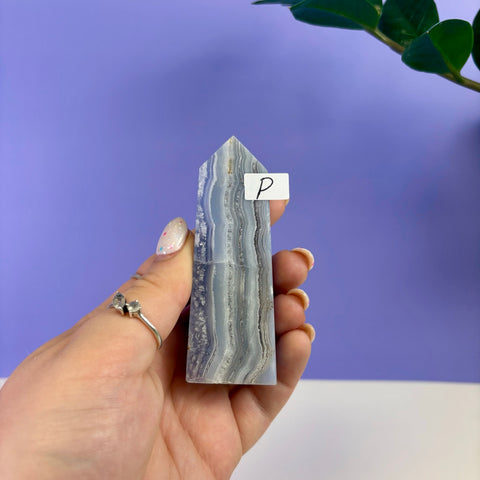 Blue Lace Agate Tower