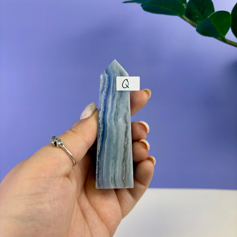 Blue Lace Agate Tower