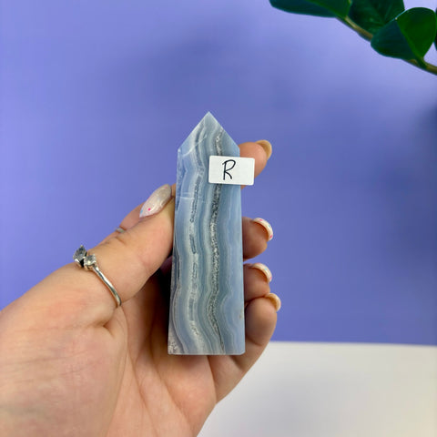 Blue Lace Agate Tower
