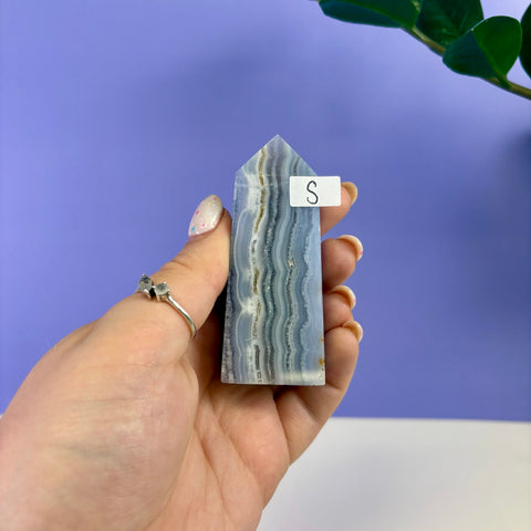 Blue Lace Agate Tower