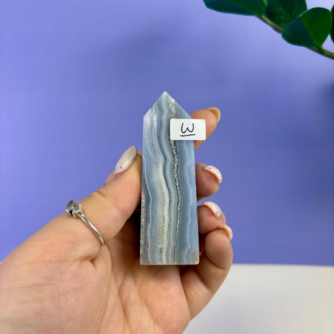Blue Lace Agate Tower