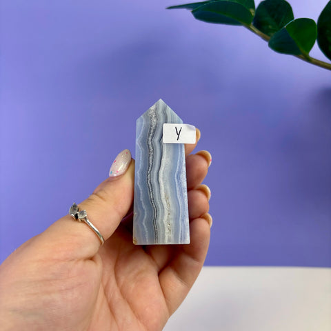 Blue Lace Agate Tower