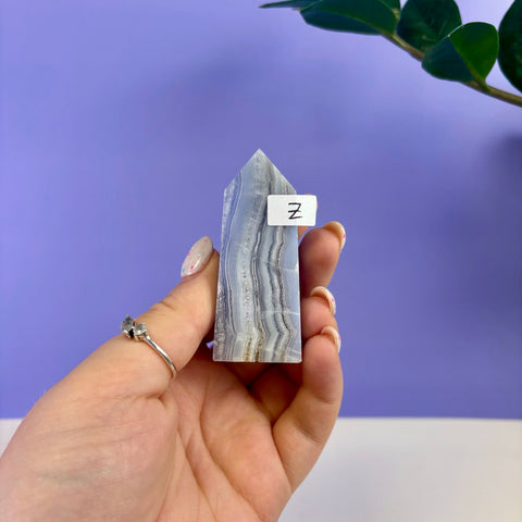 Blue Lace Agate Tower