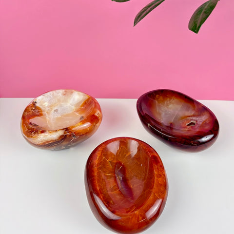 Candlelit Carnelian Bowl - Kenna's Crystals