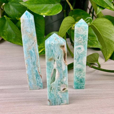 Caribbean Calcite Tower 44 2 - Kenna's Crystals from TikTok
