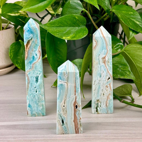 Caribbean Calcite Tower 55 3 - Kenna's Crystals from TikTok