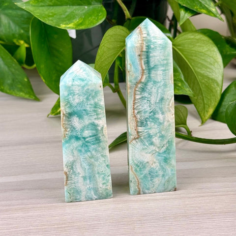 Caribbean Calcite Tower 66 4 - Kenna's Crystals from TikTok