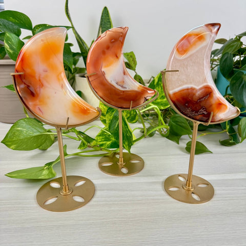 Carnelian Moon (W/ Custom Stand) 99 6 - Kenna's Crystals from TikTok