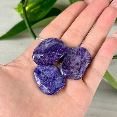 Charoite Tumble 15 (AA) 4 - Kenna's Crystals from TikTok