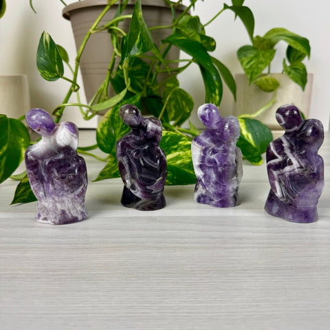 Chevron Amethyst Hugging Lovers 1 - Kenna's Crystals from TikTok