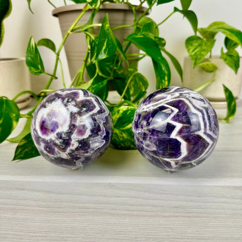 Chevron Amethyst Sphere 155 1 - Kenna's Crystals from TikTok