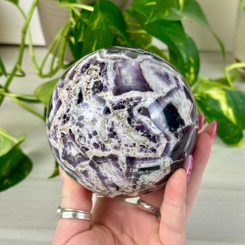 Chevron Amethyst Sphere 188 9 - Kenna's Crystals from TikTok