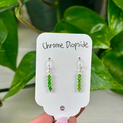 Chrome Diopside Earrings 1 - Kenna's Crystals from TikTok