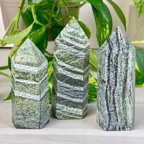 Chrysotile In Serpentine Tower 33 2 - Kenna's Crystals from TikTok