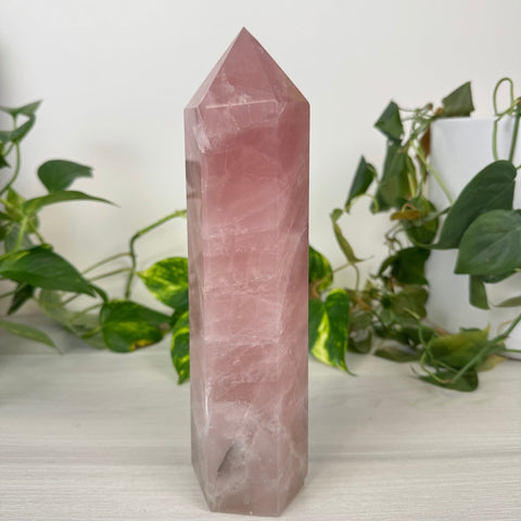 Chunky Imperfect XL Rose Quartz Tower 477 3 - Kenna's Crystals from TikTok