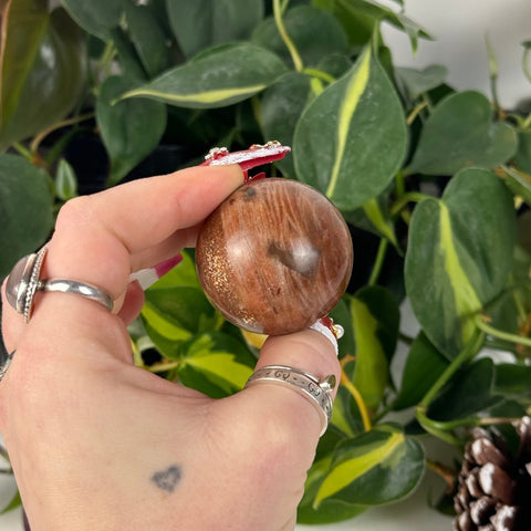 Cinnamon Sunstone Sphere 88 8 - Kenna's Crystals from TikTok