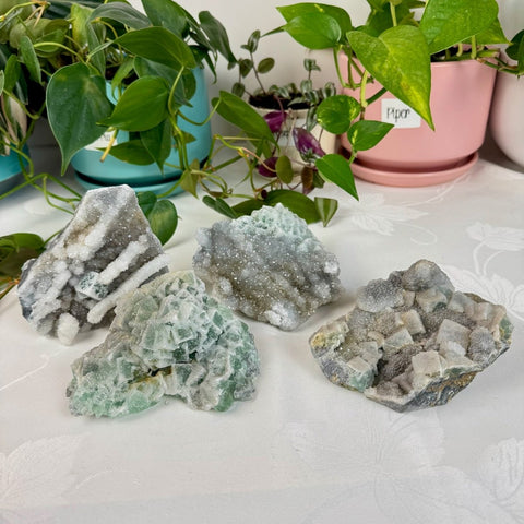 Clear - Out Sugar Fluorite 145 43 - Kenna's Crystals from TikTok