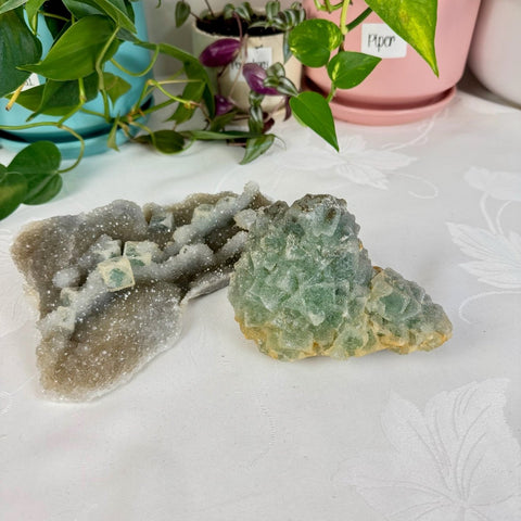 Clear - Out Sugar Fluorite 155 41 - Kenna's Crystals from TikTok