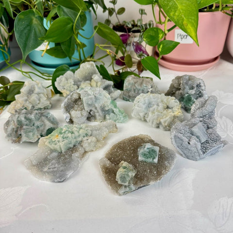 Clear - Out Sugar Fluorite 65 7 - Kenna's Crystals from TikTok