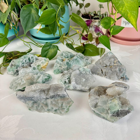 Clear - Out Sugar Fluorite 75 8 - Kenna's Crystals from TikTok