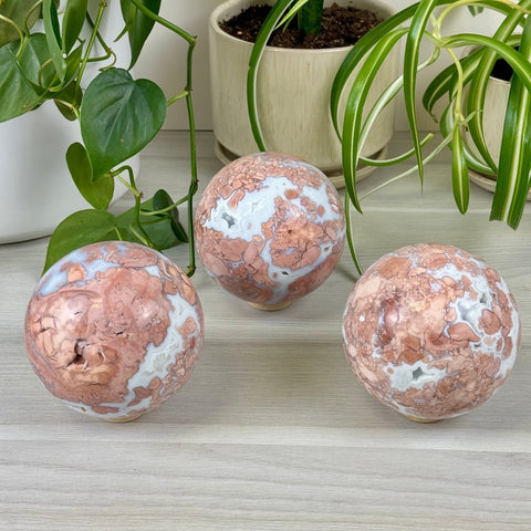 Cotton Candy Agate Sphere 299 6 - Kenna's Crystals from TikTok