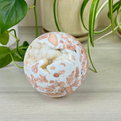Cotton Candy Agate Sphere 355 2 - Kenna's Crystals from TikTok