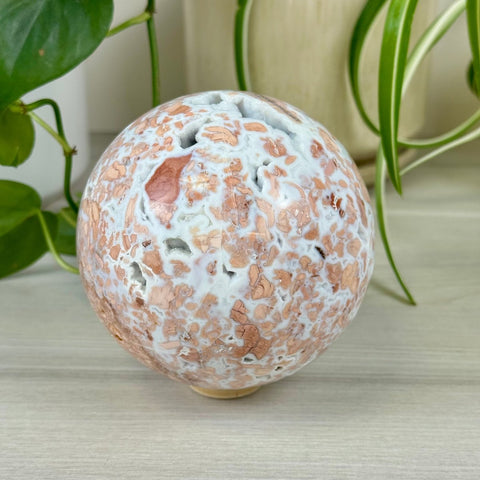Cotton Candy Agate Sphere 399 7 - Kenna's Crystals from TikTok