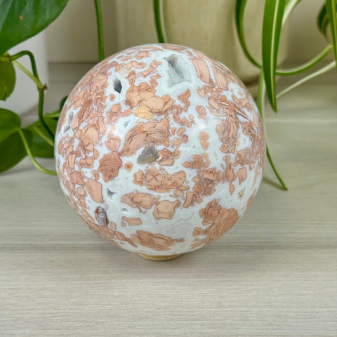 Cotton Candy Agate Sphere 411 7 - Kenna's Crystals from TikTok