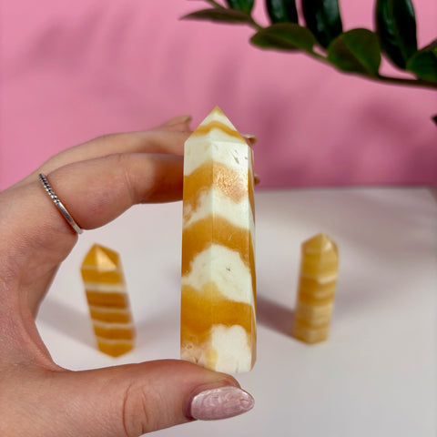 Creamsicle Calcite Tower