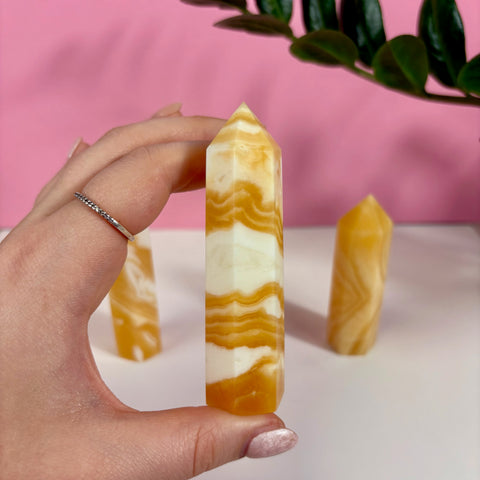 Creamsicle Calcite Tower