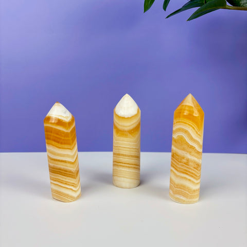 Daisy's Calcite Tower - Kenna's Crystals