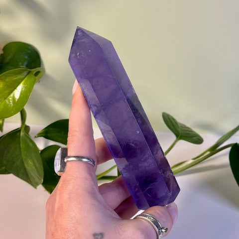 Deep Purple Fluorite Tower 99 6 - Kenna's Crystals from TikTok