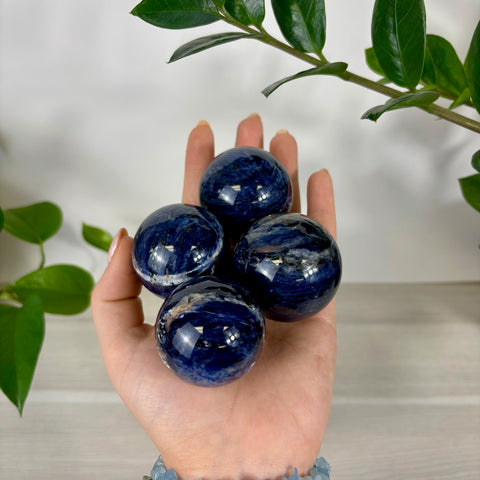 Deep Sea Blue Sodalite Sphere