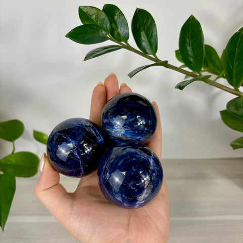 Deep Sea Blue Sodalite Sphere