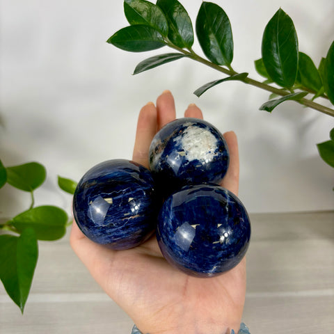 Deep Sea Blue Sodalite Sphere