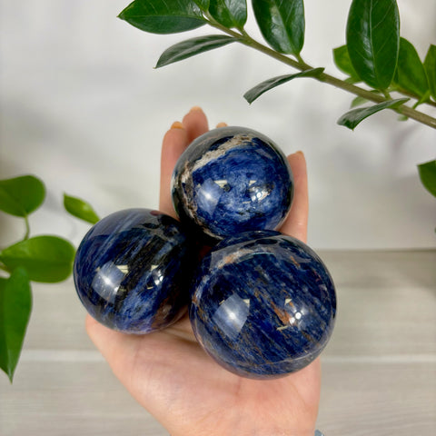 Deep Sea Blue Sodalite Sphere