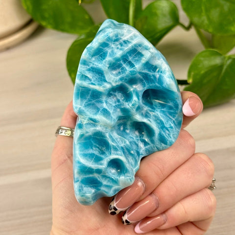 Deep Sea Larimar Free Form A 1 - Kenna's Crystals from TikTok