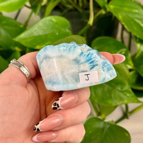 Deep Sea Larimar Free Form J 11 - Kenna's Crystals from TikTok