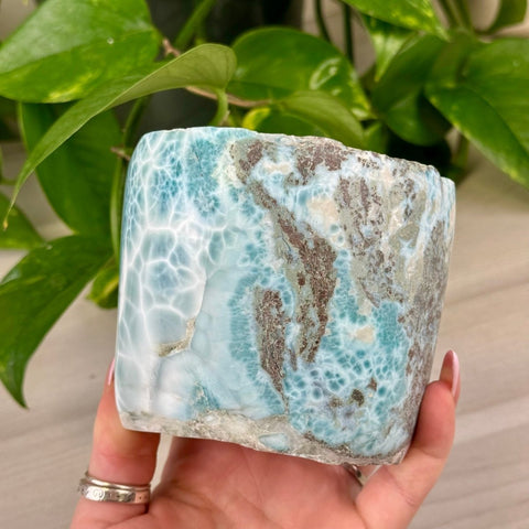 Deep Sea Larimar Free Form Q 35 - Kenna's Crystals from TikTok