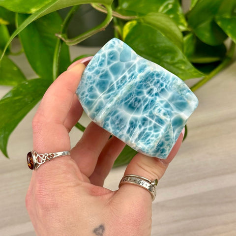 Deep Sea Larimar Free Form Q 38 - Kenna's Crystals from TikTok