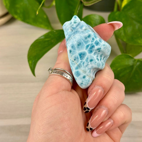 Deep Sea Larimar Free Form Q 62 - Kenna's Crystals from TikTok
