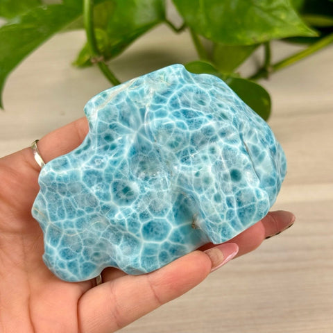 Deep Sea Larimar Free Form Q 28 - Kenna's Crystals from TikTok