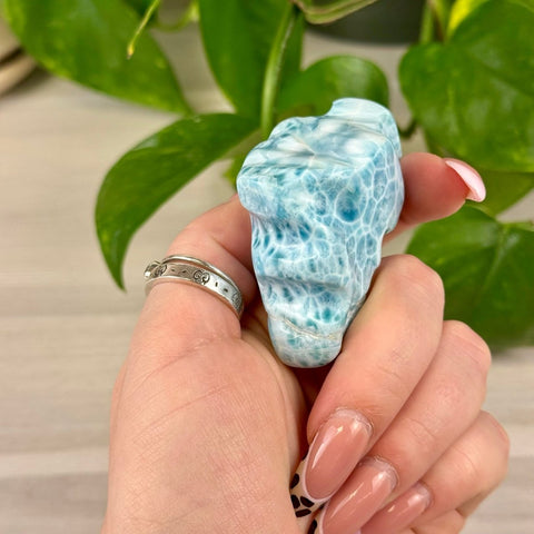 Deep Sea Larimar Free Form Q 61 - Kenna's Crystals from TikTok